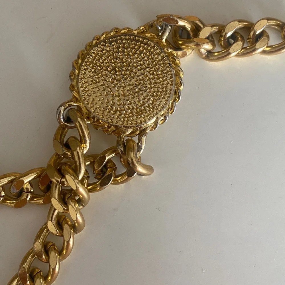 Gold Chain Pearl Vintage Belt